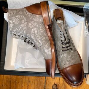 Taft. Size 6.5 Men’s. 8.5 woman’s. NWT. Taft Paisley Boot in Taupe